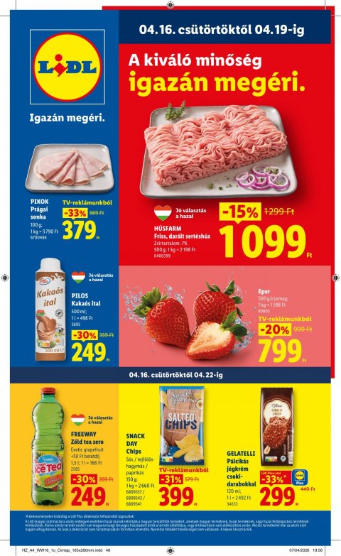LIDL akciós újság od 16. 4. 2026 do 22. 4. 2026
