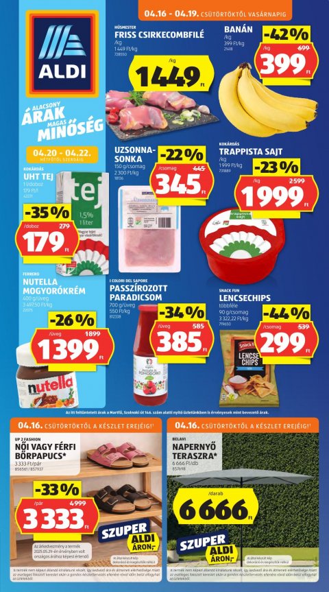 ALDI akciós újság od 16. 4. 2026 do 22. 4. 2026