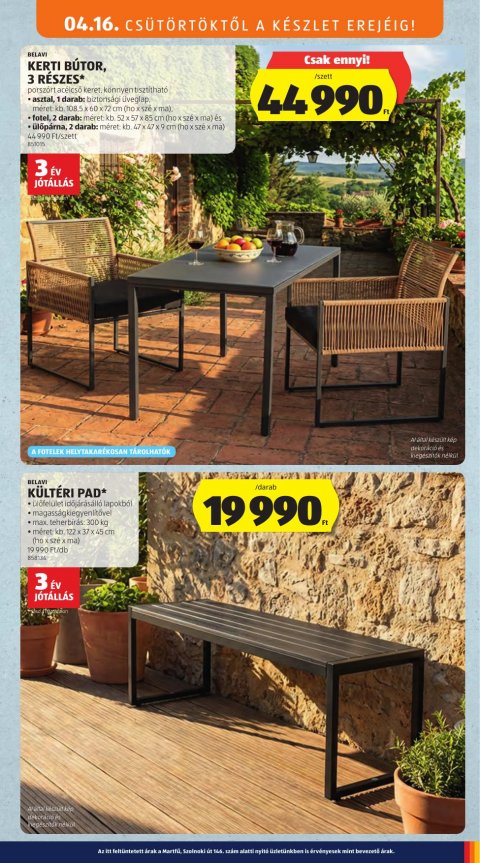 ALDI Középső sor akciós újság