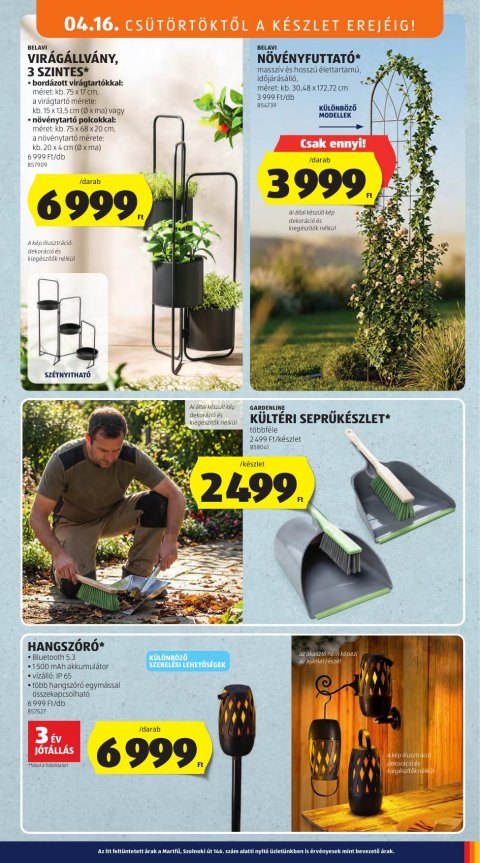 ALDI Középső sor akciós újság