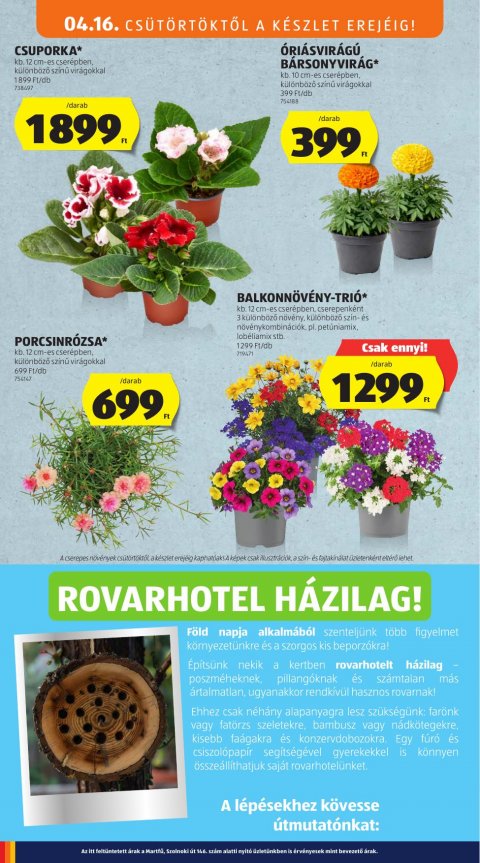 ALDI Középső sor akciós újság