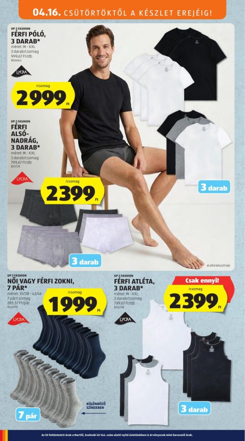 ALDI Középső sor akciós újság