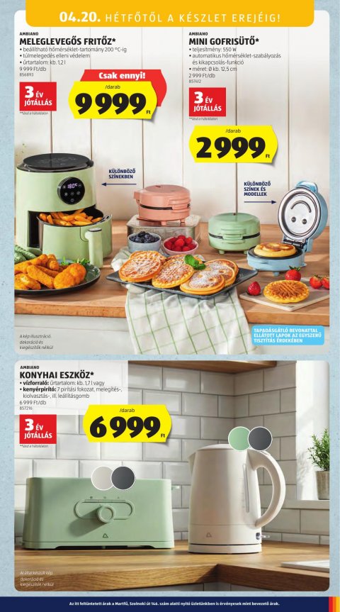 ALDI Középső sor akciós újság