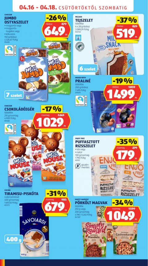 ALDI Nyitás Martfű, Szolnoki út 146 akciós újság