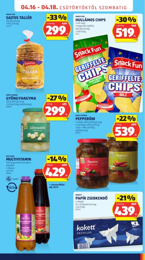ALDI Nyitás Martfű, Szolnoki út 146 akciós újság