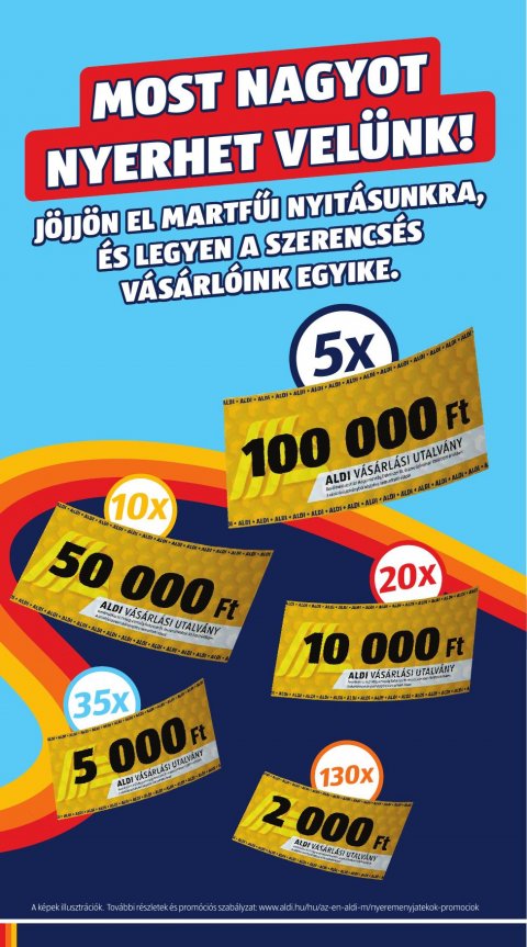 ALDI Nyitás Martfű, Szolnoki út 146 akciós újság