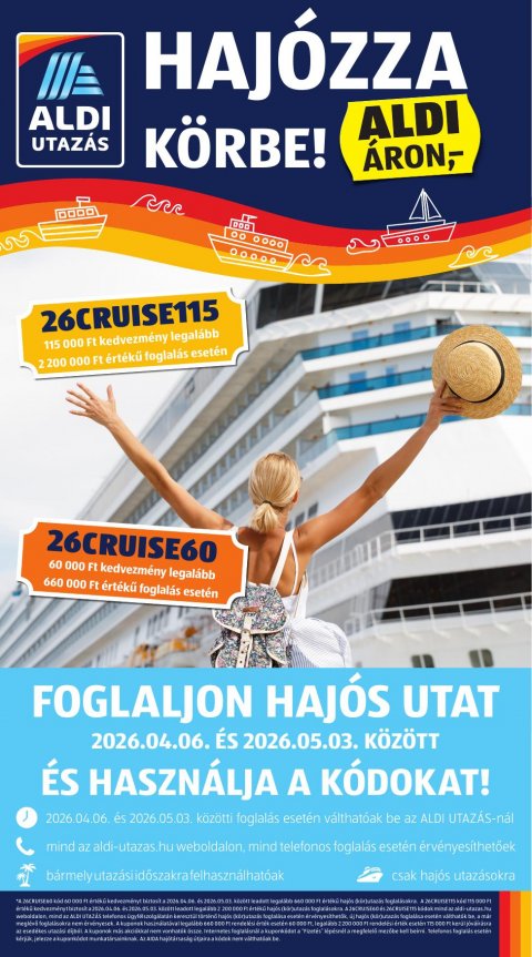 ALDI Utazás akciós újság od 16. 4. 2026 do 16. 4. 2026