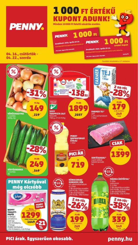 PENNY akciós újság od 16. 4. 2026 do 22. 4. 2026