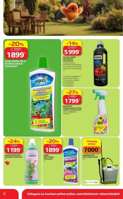 AUCHAN Hipermarket Kertészet akciós újság