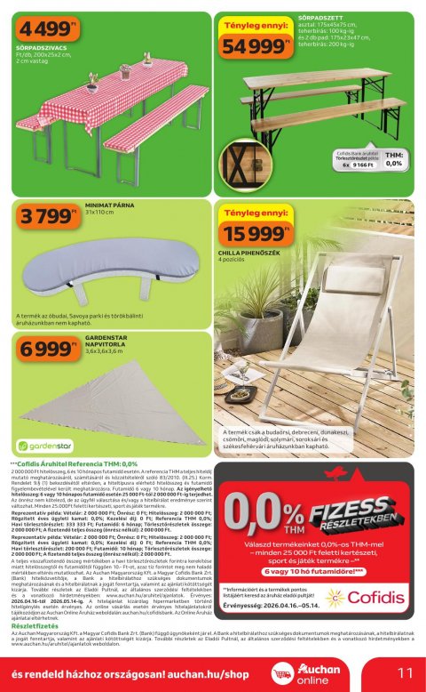 AUCHAN Hipermarket Kertészet akciós újság