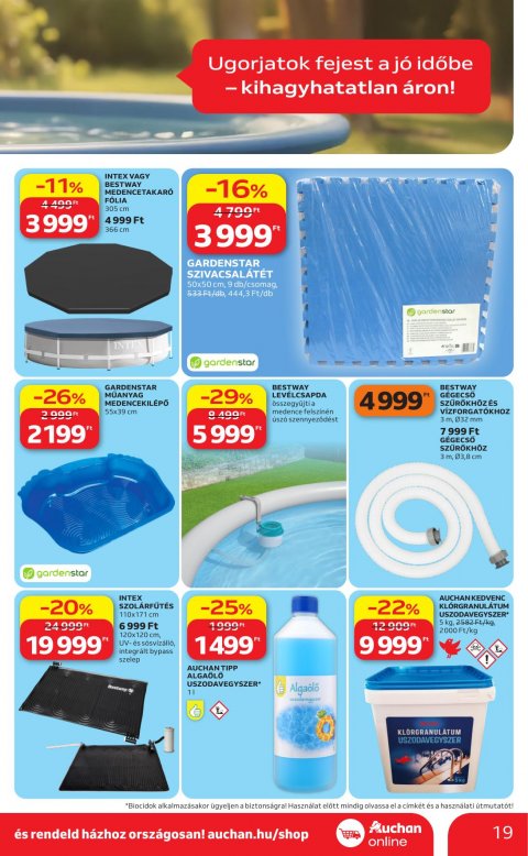 AUCHAN Hipermarket Kertészet akciós újság