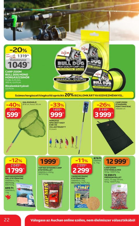 AUCHAN Hipermarket Kertészet akciós újság