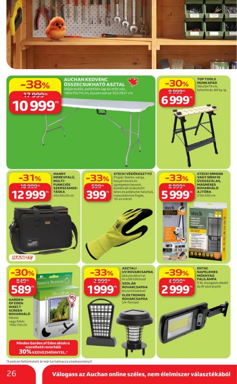 AUCHAN Hipermarket Kertészet akciós újság