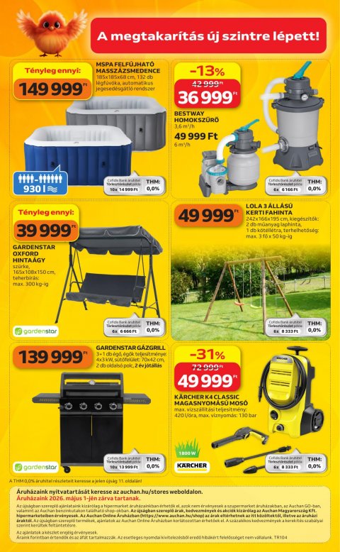 AUCHAN Hipermarket Kertészet akciós újság