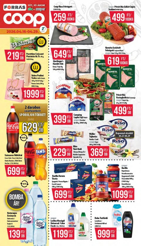 COOP Hétforrás akciós újság od 16. 4. 2026 do 29. 4. 2026