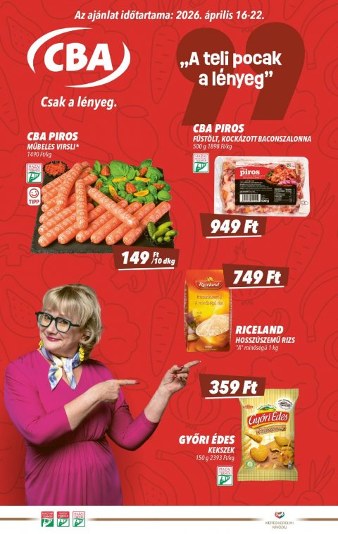CBA akciós újság od 16. 4. 2026 do 22. 4. 2026