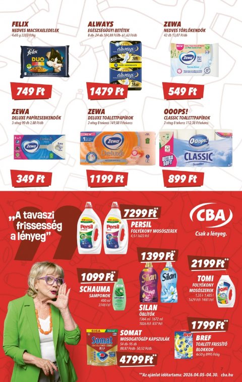 CBA akciós újság