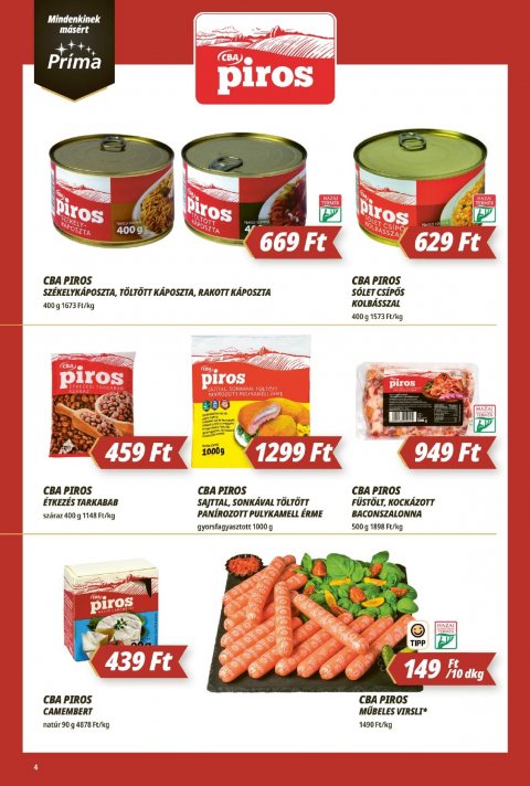 CBA Príma akciós újság