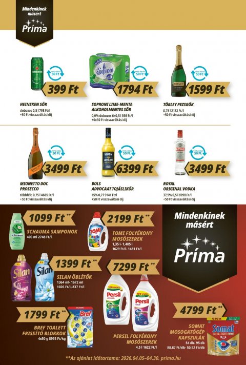 CBA Príma akciós újság