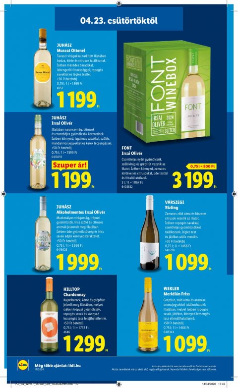 LIDL akciós újság