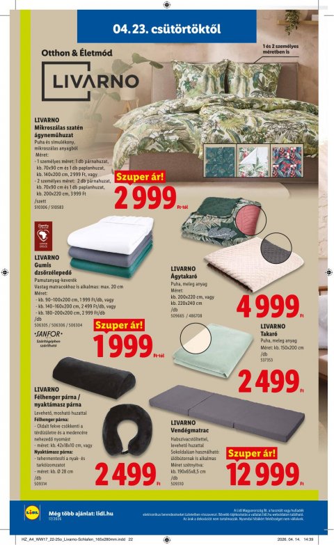 LIDL akciós újság