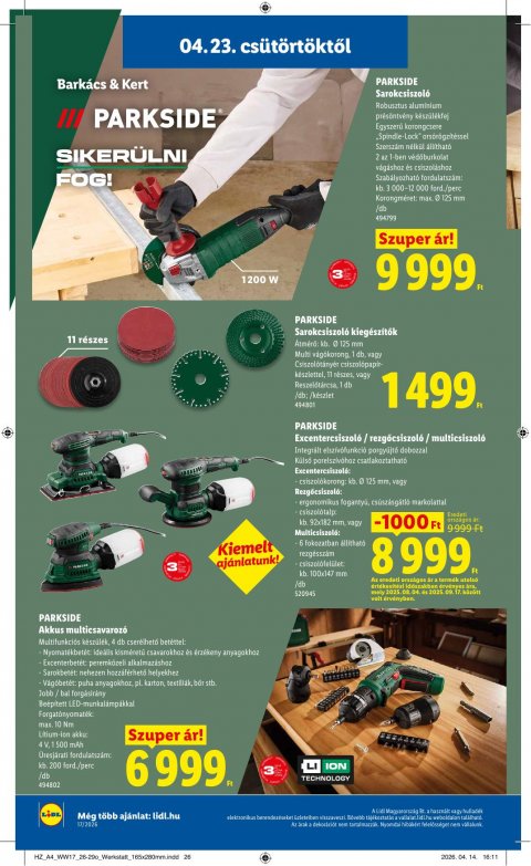 LIDL akciós újság