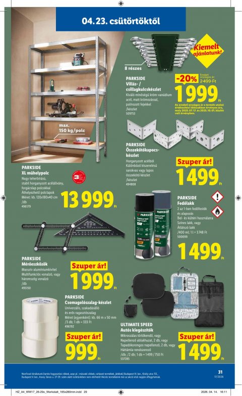 LIDL akciós újság