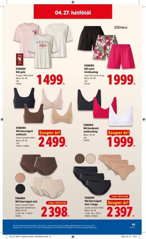 LIDL akciós újság