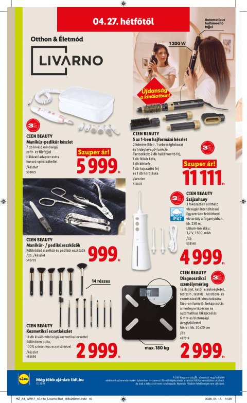 LIDL akciós újság