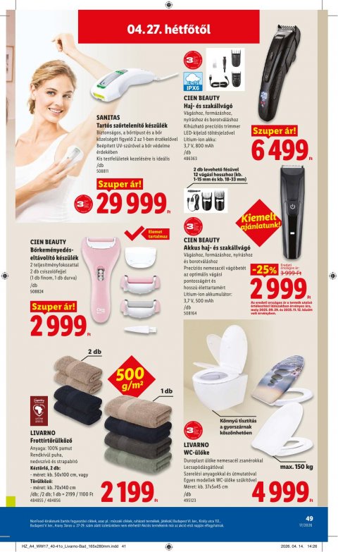 LIDL akciós újság