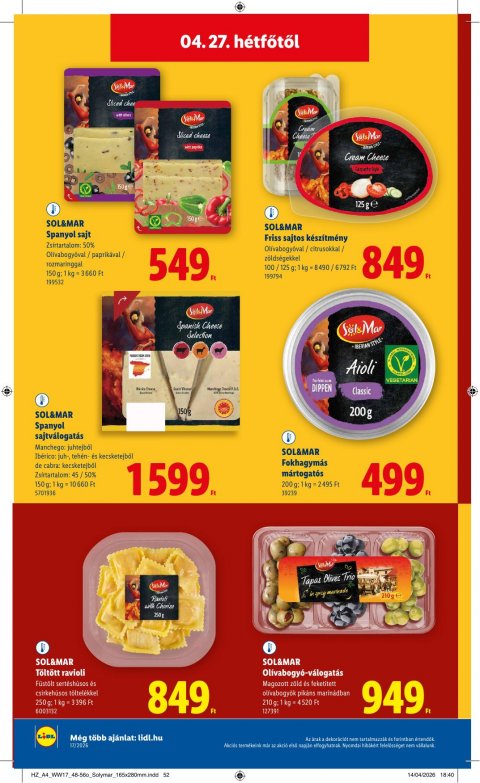 LIDL akciós újság