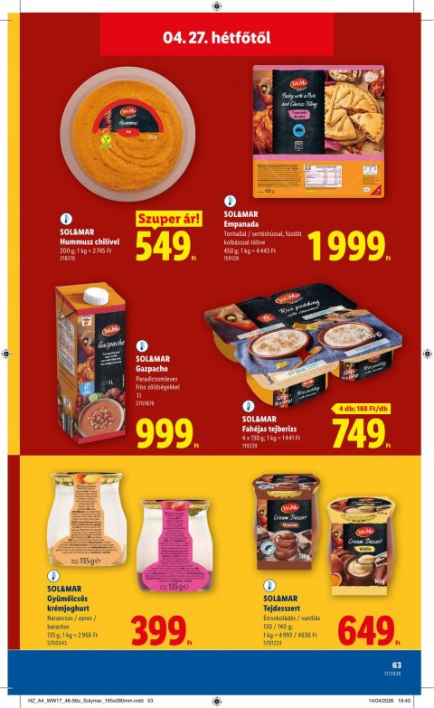 LIDL akciós újság