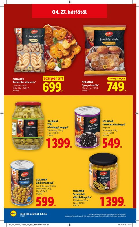 LIDL akciós újság