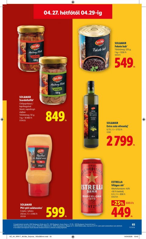 LIDL akciós újság