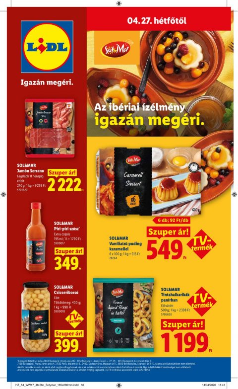 LIDL akciós újság