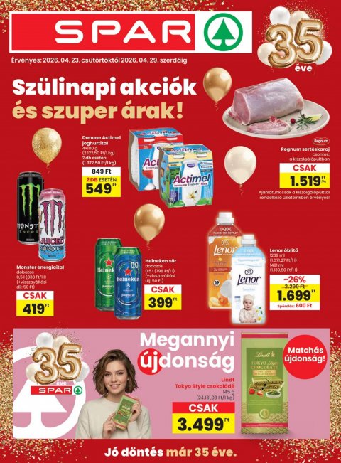 SPAR akciós újság od 23. 4. 2026 do 29. 4. 2026