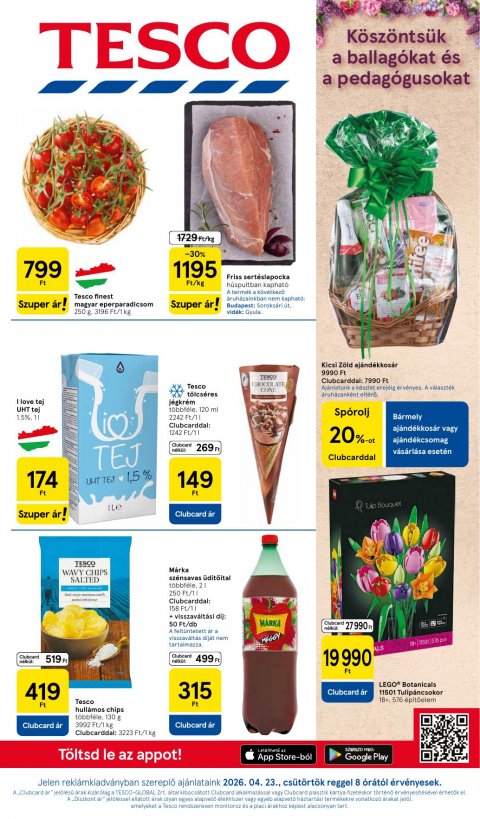 TESCO Hipermarket akciós újság od 23. 4. 2026 do 28. 4. 2026