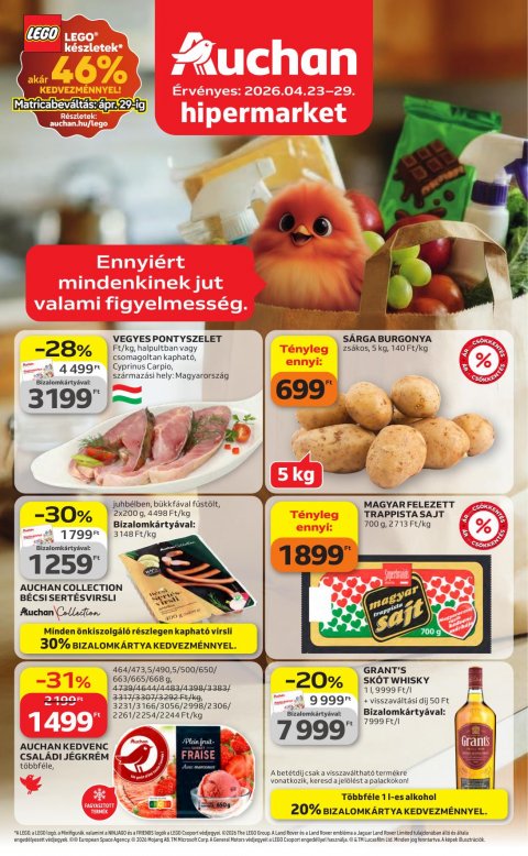 AUCHAN Hipermarket akciós újság od 23. 4. 2026 do 29. 4. 2026