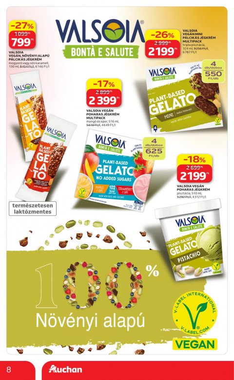 AUCHAN Hipermarket Jégkrém akciós újság