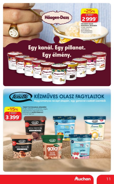 AUCHAN Hipermarket Jégkrém akciós újság