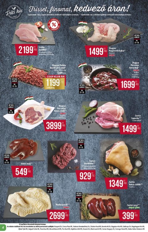 COOP Alföld akciós újság