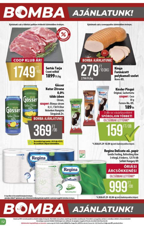 COOP Alföld akciós újság