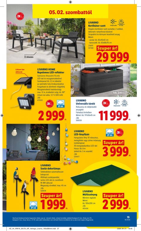 LIDL Nonfood akciós újság