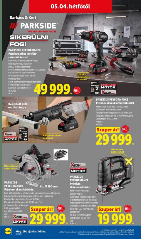 LIDL Nonfood akciós újság