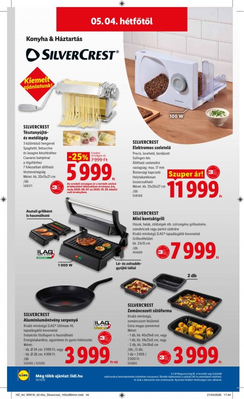 LIDL Nonfood akciós újság