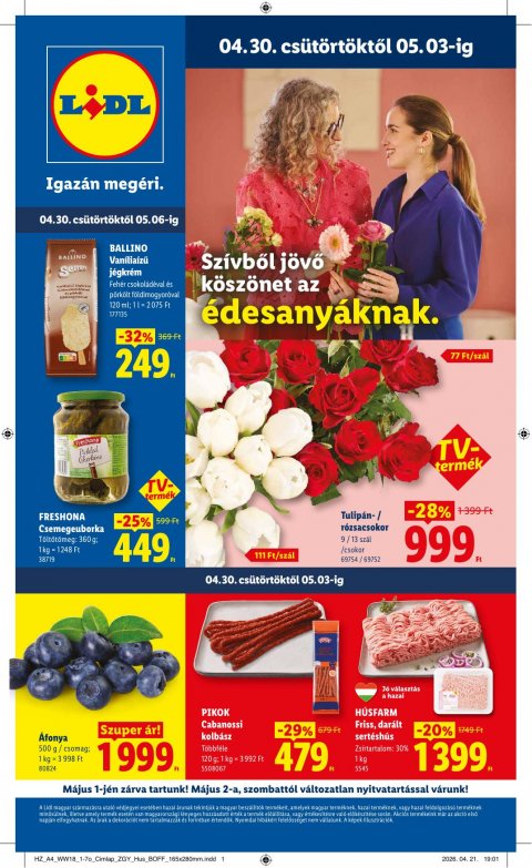LIDL akciós újság od 30. 4. 2026 do 6. 5. 2026