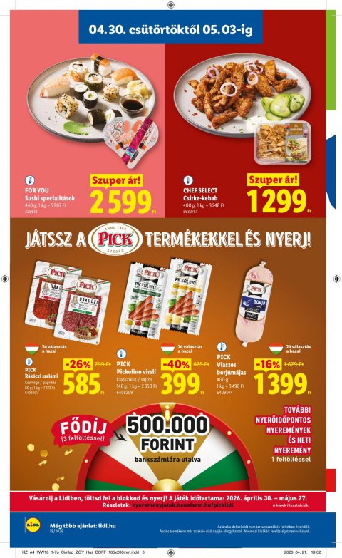 LIDL akciós újság