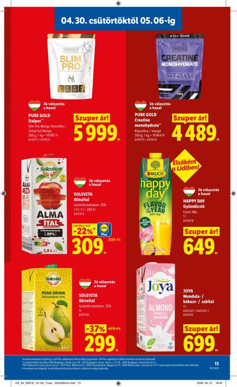 LIDL akciós újság