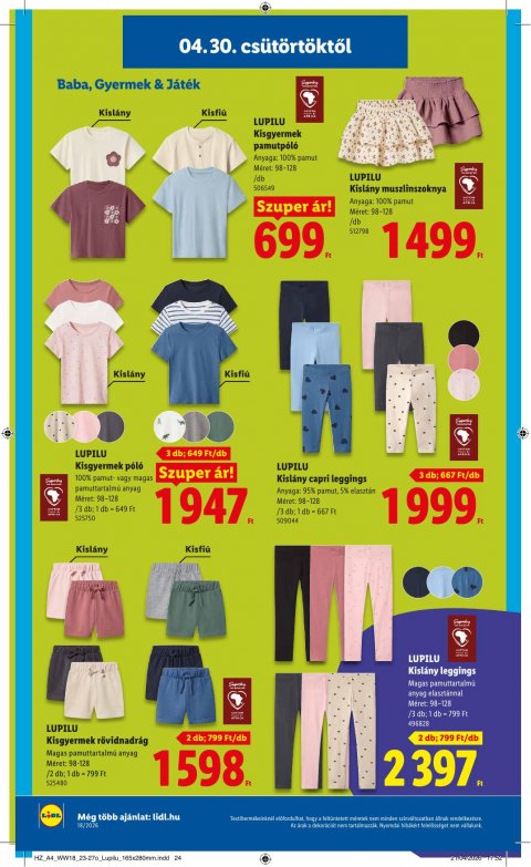 LIDL akciós újság