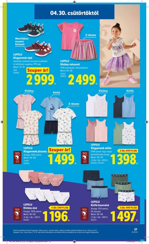 LIDL akciós újság